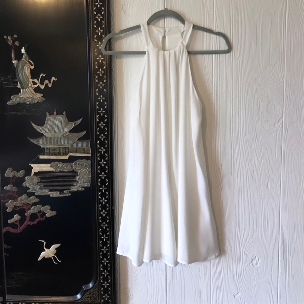 Snow White Sleeveless Cocktail Swing Dress